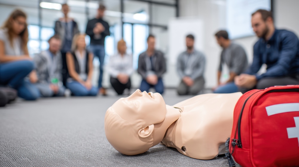 CPR certification class in Cary, NC with hands-on training using mannequins