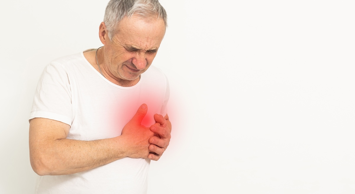Adult experiencing chest pain before cardiac arrest in Cary, NC